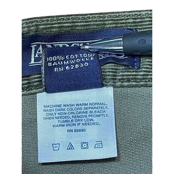 Lands End Womens Olive Green Corduroy Pants Size 10 Regular 100% Cotton - Picture 4 of 11